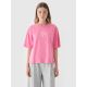 3. T-shirt oversize z nadrukiem damski 4F 4FRAW24TTSHF2582-54S