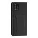 6. Magnet Card Case etui do Samsung Galaxy A12 5G pokrowiec portfel na karty kartę podstawka czarny