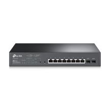 TP-Link JetStream TL-SG2210MP przełącznik sieciowy Zarządzany L2/L2+ Gigabit Ethernet (10/100/1000) Obsługa PoE 1U Czarny