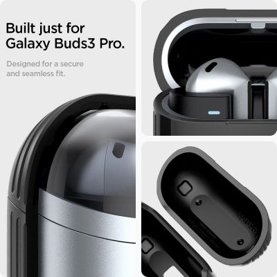 15. Etui Spigen Rugged Armor Samsung Galaxy Buds 3 / 3 Pro - czarne