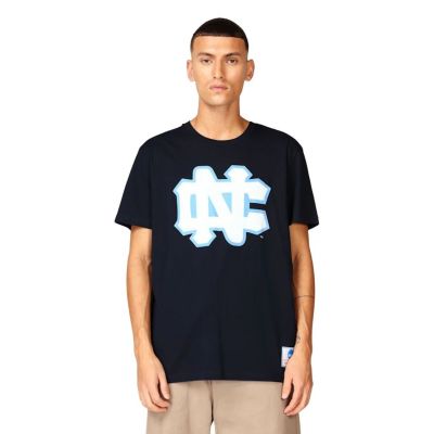 3. Koszulka Mitchell & Ness NCAA University Of North Carolina Large Logo Tee M BMTRINTL1272-UNCNAVY