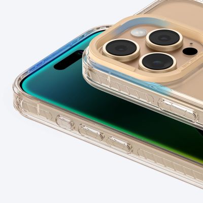 7. Etui silikonowe AMAZINGTHING Titan Pro Mag Case z pierścieniem magnetycznym do iPhone 16 Pro - różowe złoto