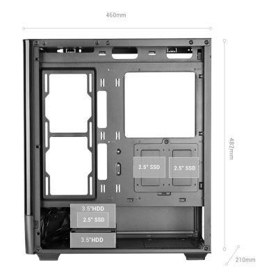 7. TACENS MARS MC-LCDPRO 7.2" IPS LCD ATX- obudowa