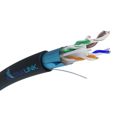 13. Extralink Kabel sieciowy skrętka CAT6 FTP (F/UTP) V2 Zewnętrzny 305M