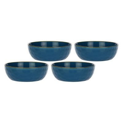 Zestaw 4 misek do sałatek Concerto Blu Avio - Granatowy, 20 cm