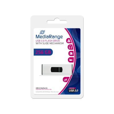 2. MediaRange MR919 pamięć USB 256 GB USB Typu-A 3.2 Gen 1 (3.1 Gen 1) Czarny, Srebrny