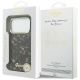 8. Etui Guess IML Script Metal MagSafe na iPhone 17 Pro - czarno-brązowe