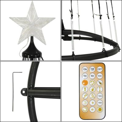 8. CHOINKA DEKORACYJNA 550LED CIEPŁY BIAŁY 300CM BLACK