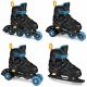 4. Łyżworolki Spokey Quattro 4IN1 SPK-943432 roz. 30-33 BK/DBL