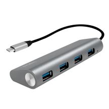 LogiLink UA0309 huby i koncentratory USB 3.2 Gen 1 (3.1 Gen 1) Type-C 5000 Mbit/s Szary