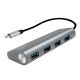 LogiLink UA0309 huby i koncentratory USB 3.2 Gen 1 (3.1 Gen 1) Type-C 5000 Mbit/s Szary