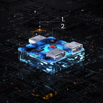 14. Ugreen switch przełącznik rozdzielacz HDMI - 2x HDMI 4K 60Hz czarny (CM217)