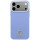 3. Etui Guess Grained Round Strass Logo MagSafe na iPhone 18 Pro / 17 Pro - niebieskie