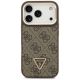 3. Etui Guess 4G PU Triangle Logo & Stand Camera Magsafe na iPhone 17 Pro - brązowe