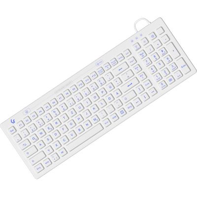 2. KeySonic KSK-6031INEL-Wh (DE) klawiatura Przemysłowy USB QWERTZ Niemiecki Biały