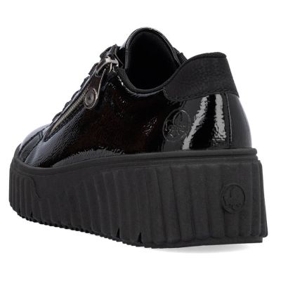 21. Buty na koturnie czarne Rieker W N2501-00