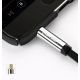 9. Ugreen płaski kątowy kabel przewód audio AUX 3,5 mm mini jack 0,5 m czarny (AV119 10596)