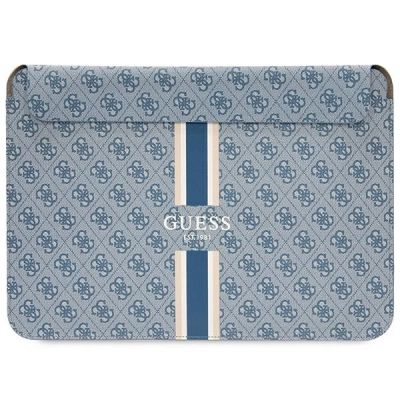 Pokrowiec Guess 4G Printed Stripes na laptopa 14" - niebieski