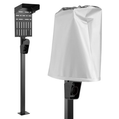 9. Zewnętrzny stojak do ładowarek samochodowych EV oraz PHEV Maclean, stalowy, 15kg max, MCE456