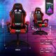 15. Extralink Gaming | Fotel gamingowy | biurowy, obrotowy, kubełkowy, czarno-czerwony, G-522