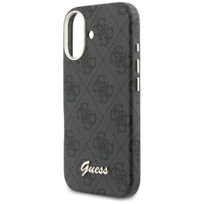 6. Etui Guess 4G Script MagSafe na iPhone 17 - czarne