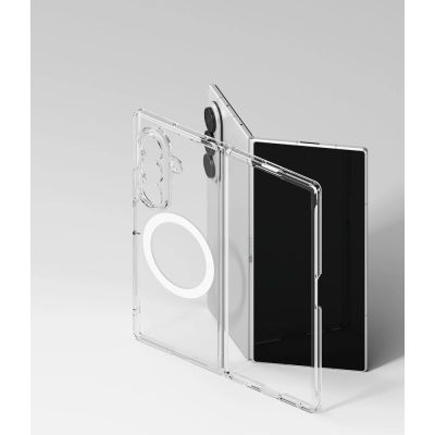 6. Etui Ringke Fusion Magnetic Magsafe na Samsung Galaxy Z Fold 8 Ultra - przezroczyste
