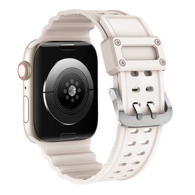 4. Pasek Strap Triple Protection do Apple Watch 38 / 40 / 41 mm opaska bransoleta - beżowy