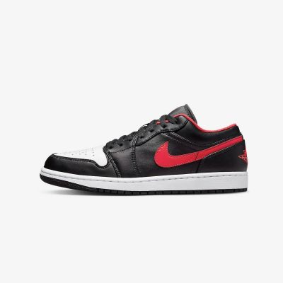 2. Buty sportowe Air Jordan 1 LOW Black/Fire Red/White - 553558-063