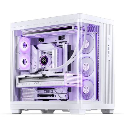 28. Jonsbo TK-4 Gehäuse, Midi-Tower, ATX, Tempered Glass - weiß