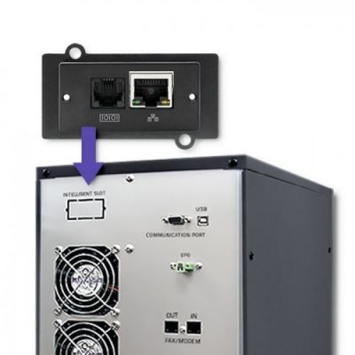 6. Qoltec Zasilacz awaryjny UPS On-line | Pure Sine Wave | 10kVA | 8kW | LCD | USB