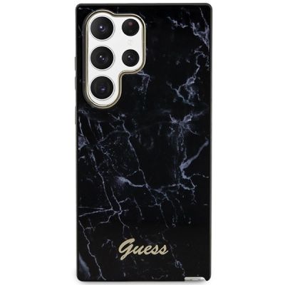 4. Etui Guess Marble Collection na Samsung Galaxy S23 Ultra - czarne