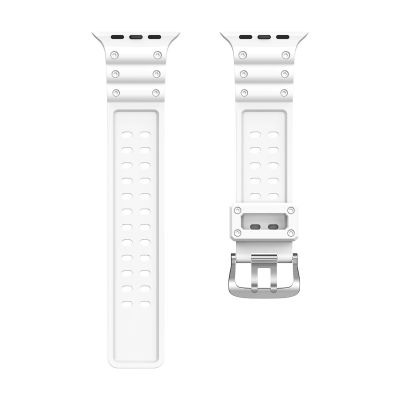 5. Pasek Strap Triple Protection do Apple Watch 38 / 40 / 41 mm opaska bransoleta - biały