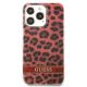 3. Etui Guess Leopard na iPhone 13 Pro / iPhone 13 - czerwone