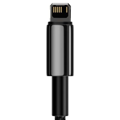 7. Baseus Tungsten kabel USB - Lightning 2,4 A 2 m czarny (CALWJ-A01)