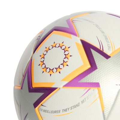 4. Piłka nożna adidas UCL Womens League 26/27 League Stage biało-pomarańczowo-srebrna KE5142