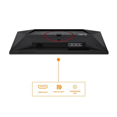 3. AOC G4 25G4ZR monitor komputerowy 62,2 cm (24.5") 1920 x 1080 px Czarny, Czerwony