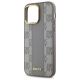 6. Etui DKNY Leather Checkered Mono Pattern MagSafe na iPhone 14 Pro Max - beżowe
