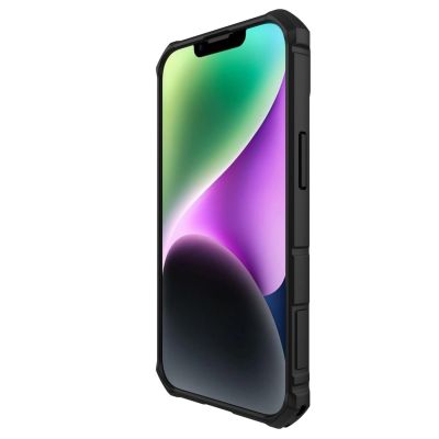 6. Nillkin CamShield Armor Pro Case etui iPhone 14 Plus pancerny pokrowiec z osłoną na aparat ring podstawka niebieskie