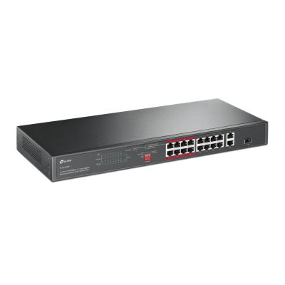 6. Switch TP-LINK TL-SL1218P 16-Port 10/100 Mbps + 2-Port Gigabit