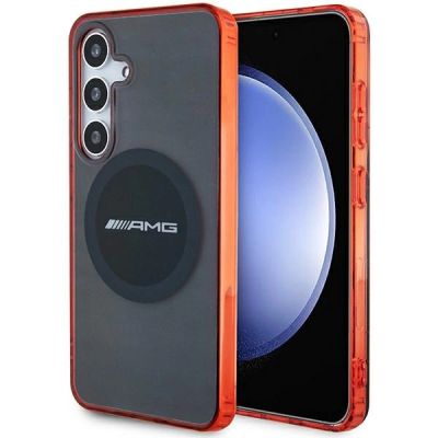 Etui AMG Transparent Bicolor MagSafe na Samsung Galaxy S24 - czarne