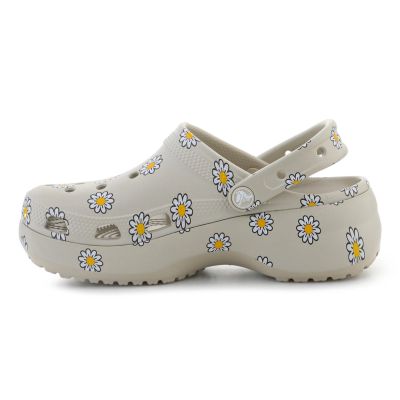 4. CROCS CLASSIC PLATFORM CLOG W FLORAL METEOR 212668-1WY