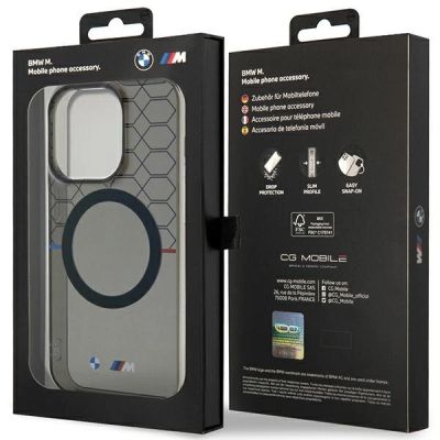 8. Etui BMW Pattern MagSafe na iPhone 14 Pro - szare