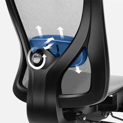 4. Fotel obrotowy Expert 5.3 Grey Mesh