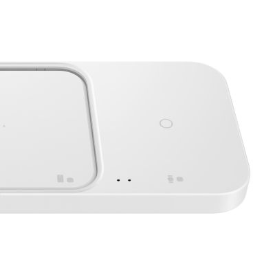 7. Samsung Wireless Charger Duo (with Travel Adapter), White