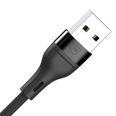 6. Kabel 3mk Hyper Cable N-SERIES 3 in 1 USB-A / Lightning / Micro 1.2m 9V/2A 18W - czarny