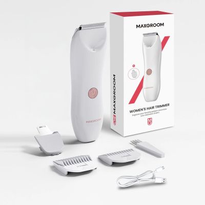 10. Trymer damski MAXGROOM M-9082 2w1 do ciała i twarzy - biały
