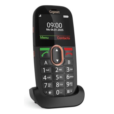 3. Gigaset GL695 5,87 cm (2.31") 113 g Czarny Telefon dla seniora