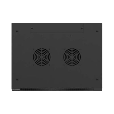16. LANBERG SZAFA INSTALACYJNA RACK WISZĄCA 19" 4U 600X450 CZARNA DRZWI METALOWE (FLAT PACK)