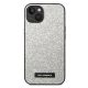 3. Etui Karl Lagerfeld Glitter Plaque Logo na iPhone 14 Plus - srebrne