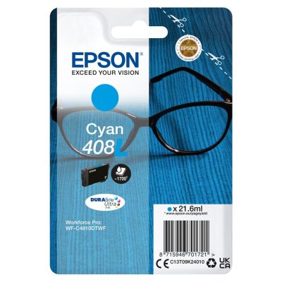 Epson 408L DURABrite Ultra nabój z tuszem 1 szt. Oryginalny Wysoka (XL) wydajność Cyjan